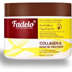Collagen & Keratin Hair Treatment Mask - Brown and Yellow